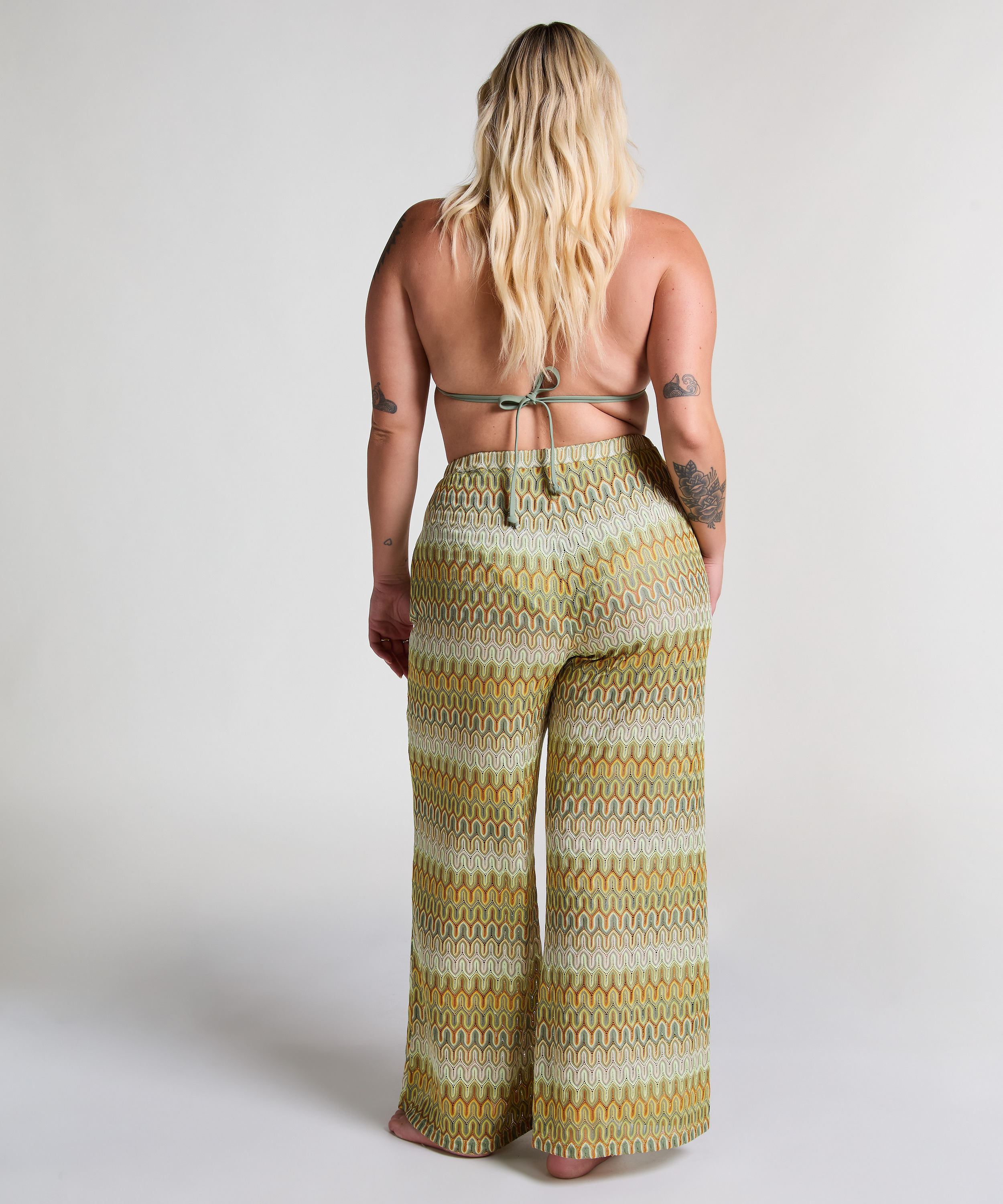 Cali Crochet Pants, Green, main