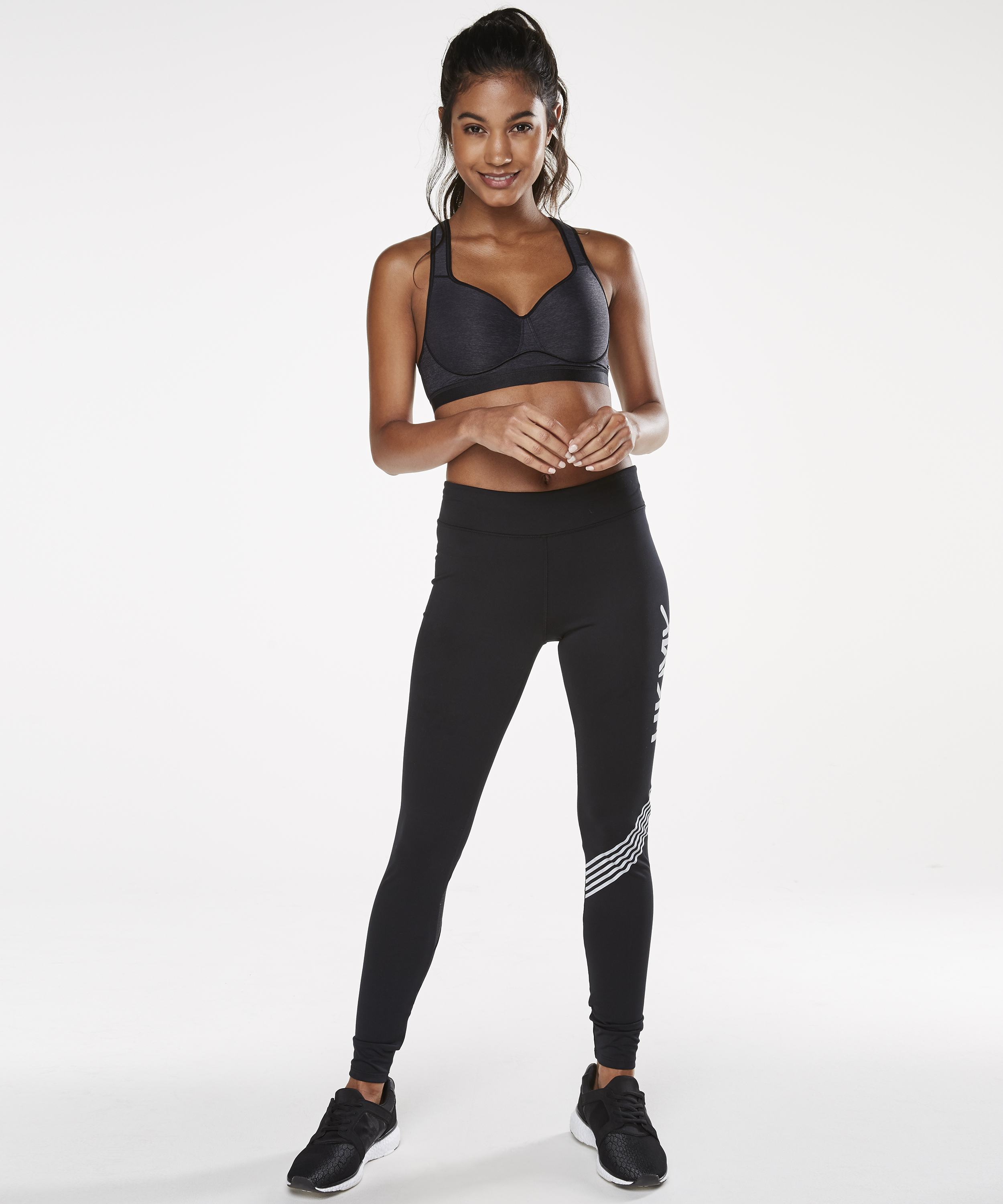 HKMX Sports bra The All Star Level 2, Gray, main