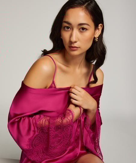Satin Kimono, Pink