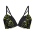 Feyre Padded Underwired Push-Up Bra, Black