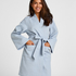 Waffle Bathrobe, Blue