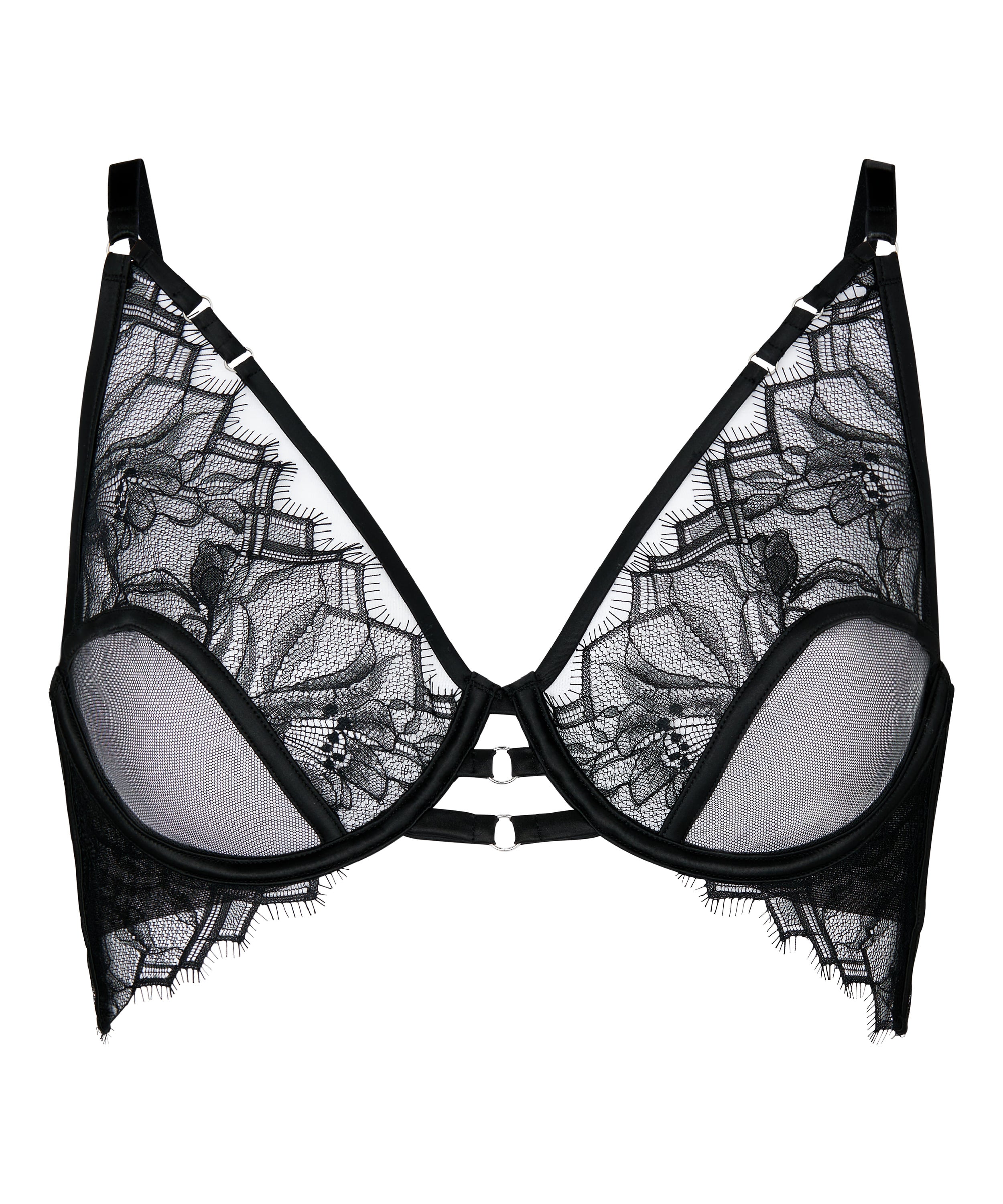 Non-Padded Underwired Bra Bea, Black, main