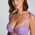 Daisy Padded Underwired Maximizer Bra, Purple
