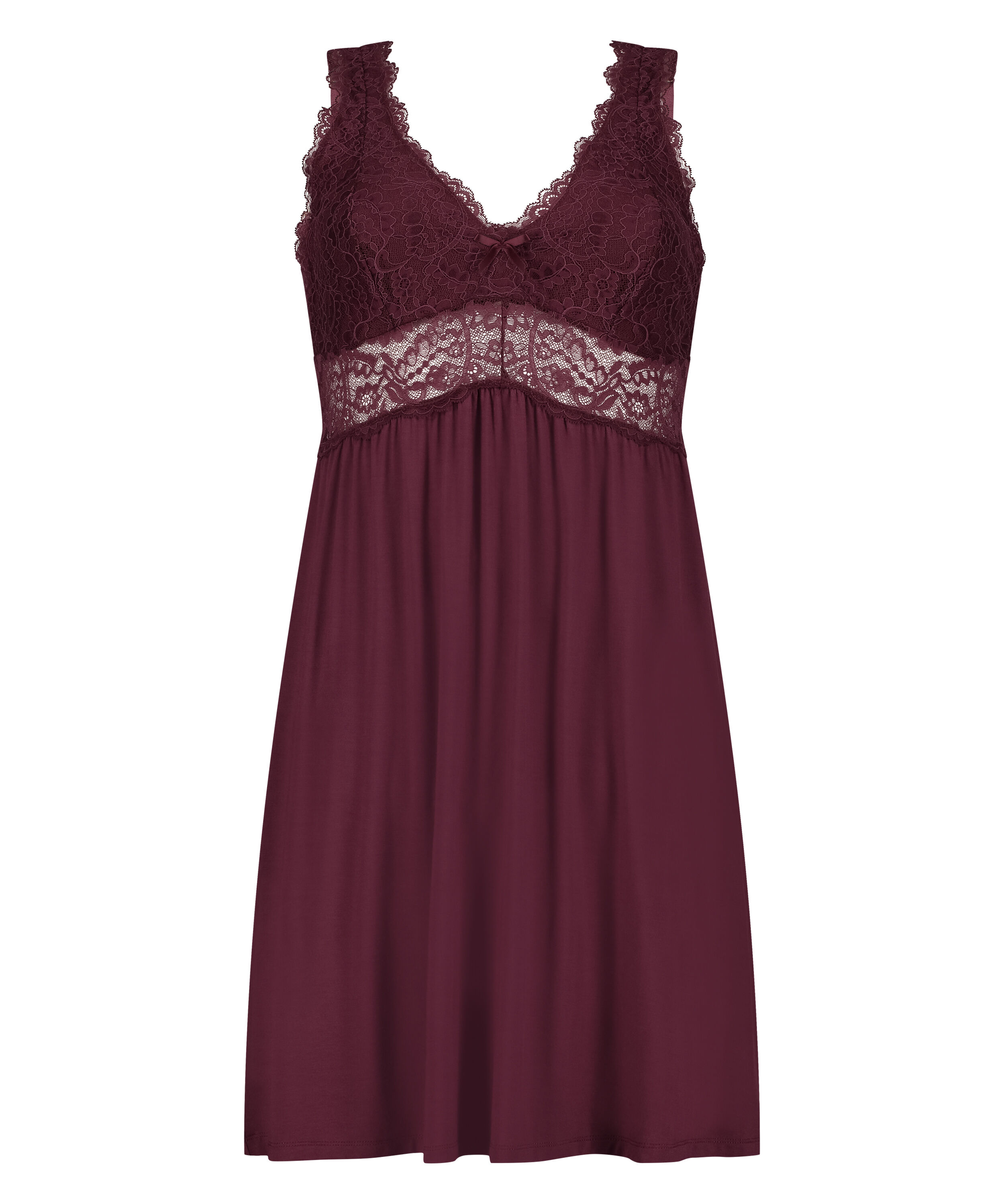 Nora Lace Slip Dress, Purple