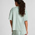 Towel Texture Button-Up Shirt, Green