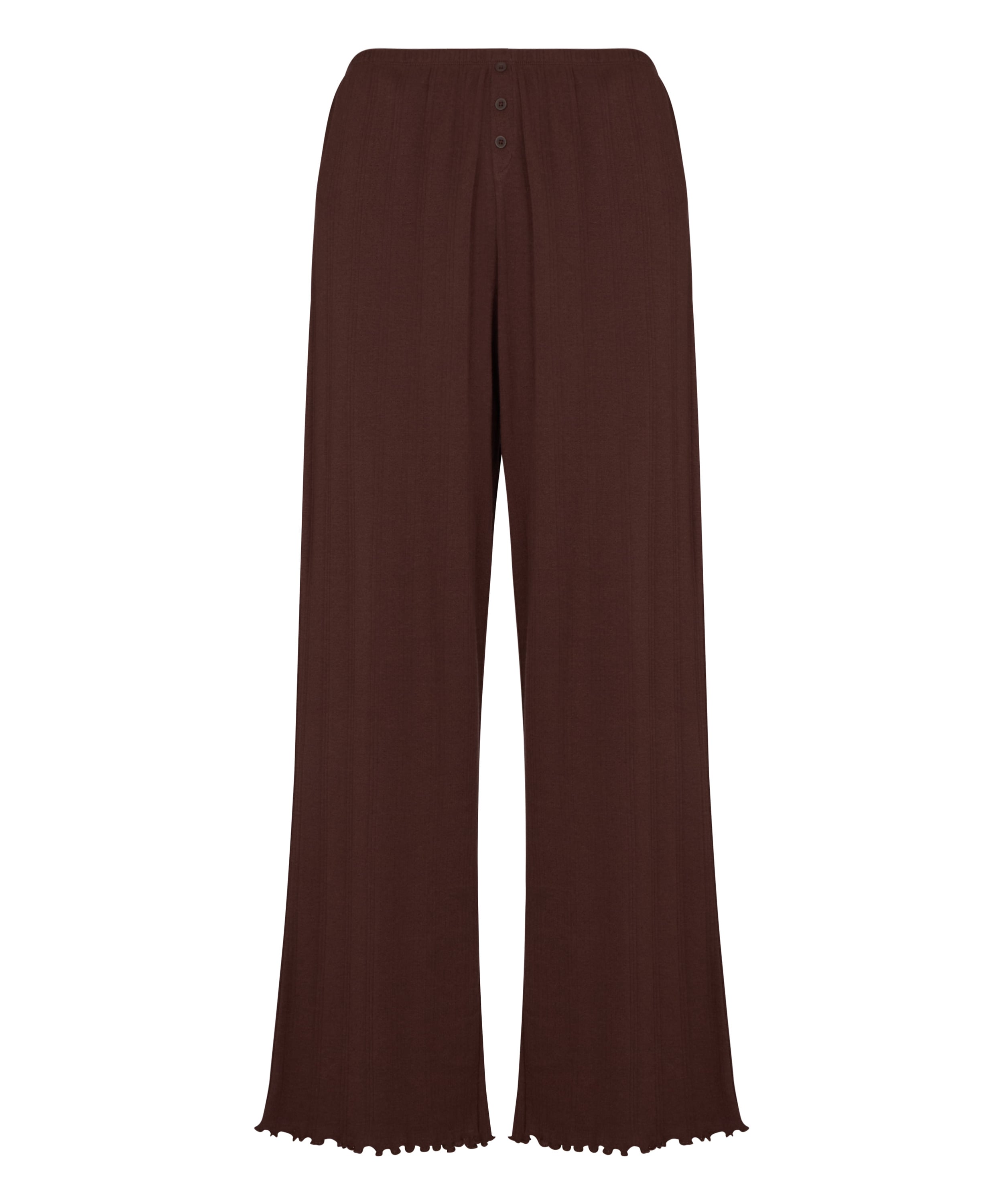 Pant Loose Pointelle, Brown, main