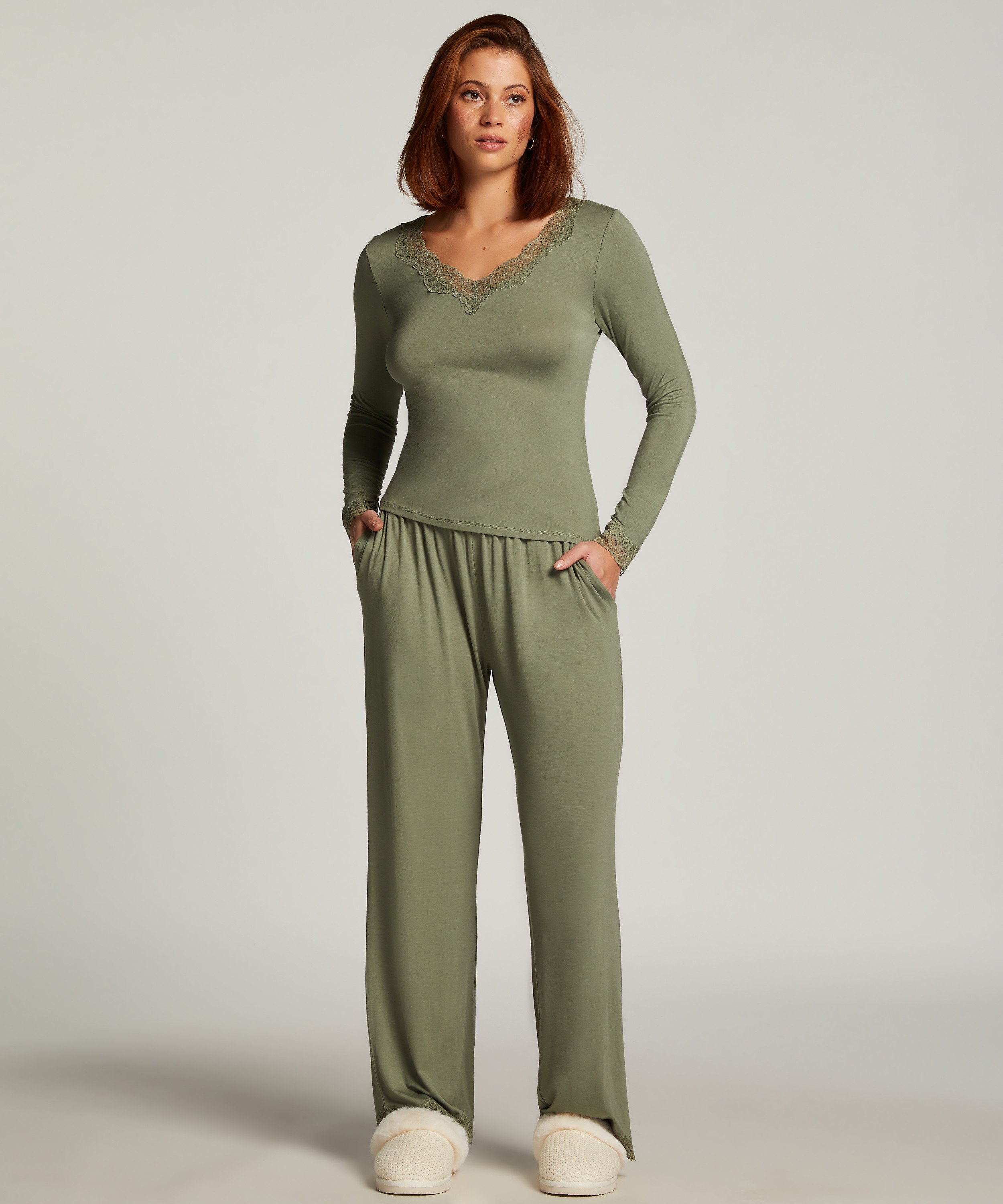 Pajama Set, Green, main
