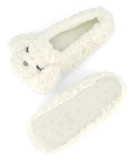 Ballerina slippers, White