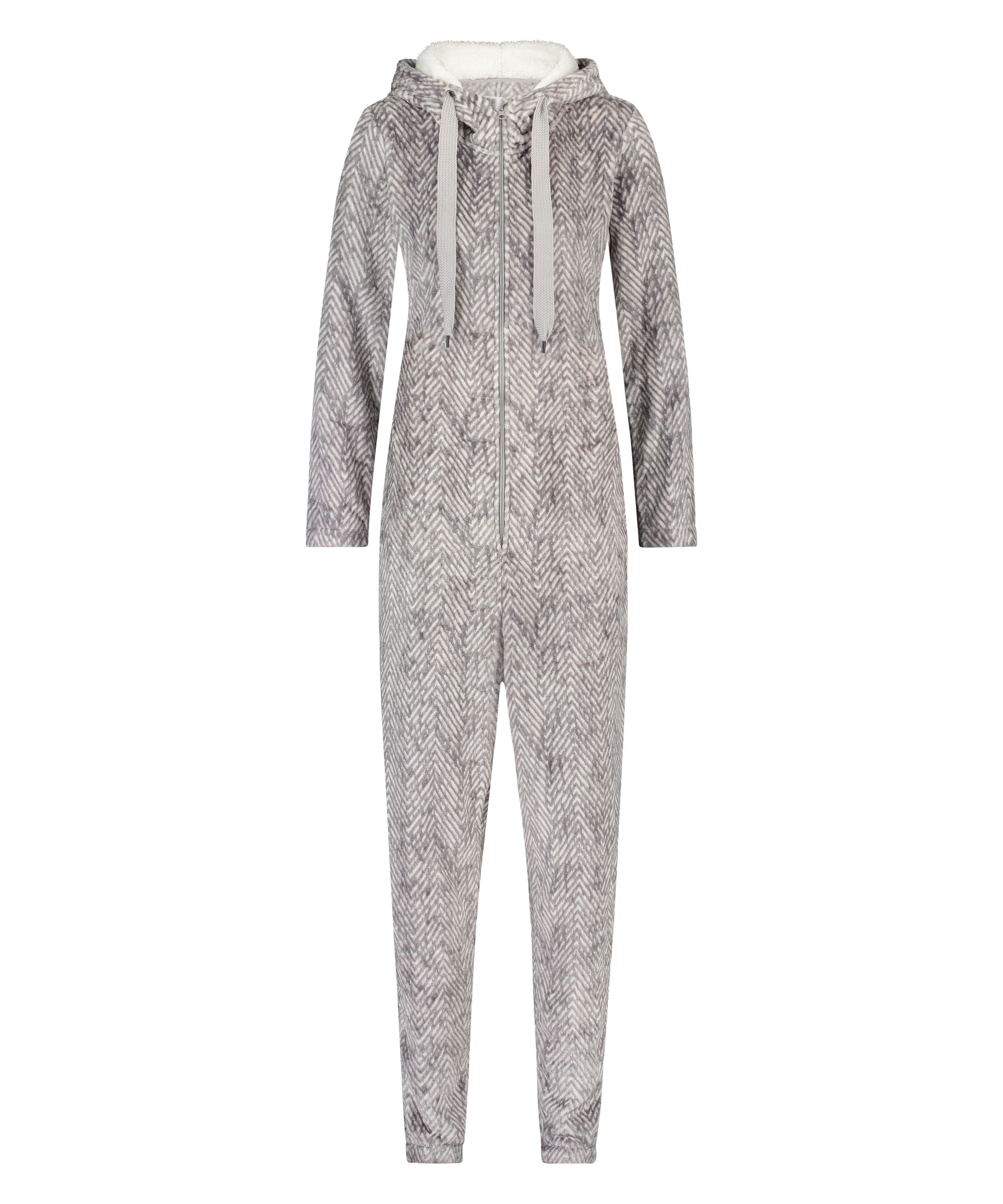 Flannel Fleece Onesie, Gray, main