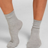 3-Pack Cotton Crew Socks, Gray