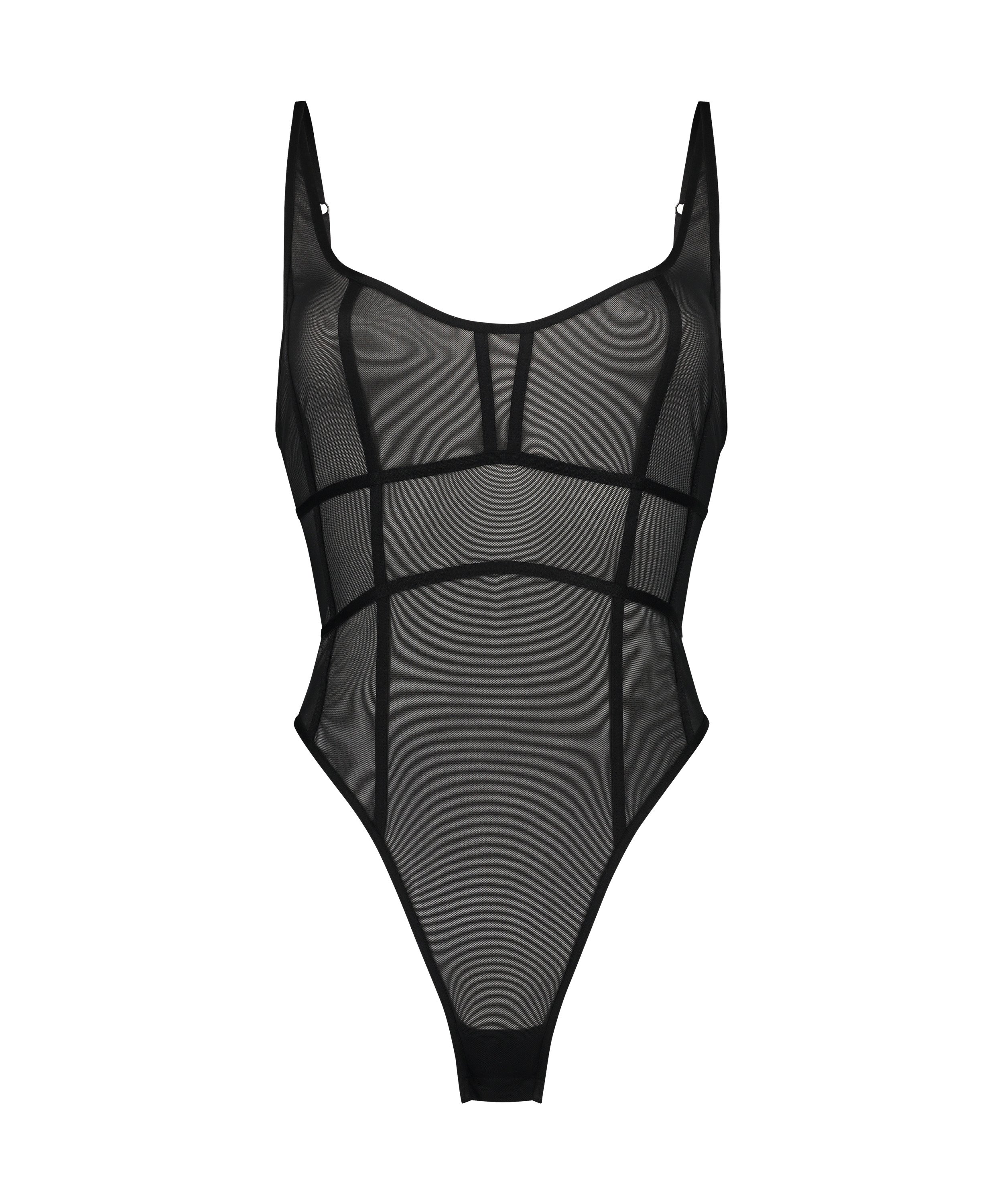 Sexy Mesh Body, Black, main