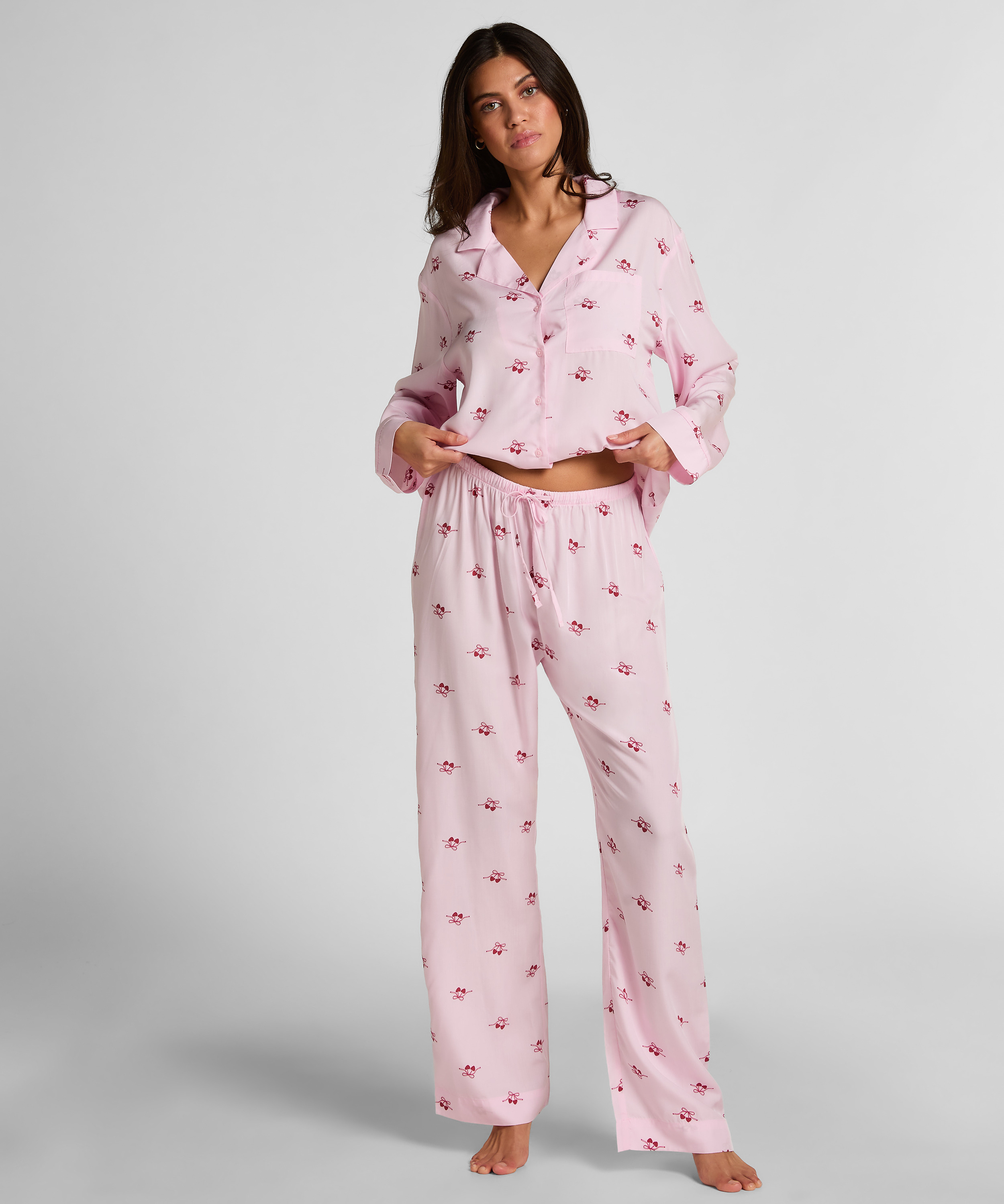 Pant Woven Cherry, Pink, main