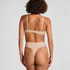 Plunge Padded Underwired Bra, Beige