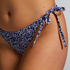 Lobos Cheeky Tanga Bikini Bottoms, Blue