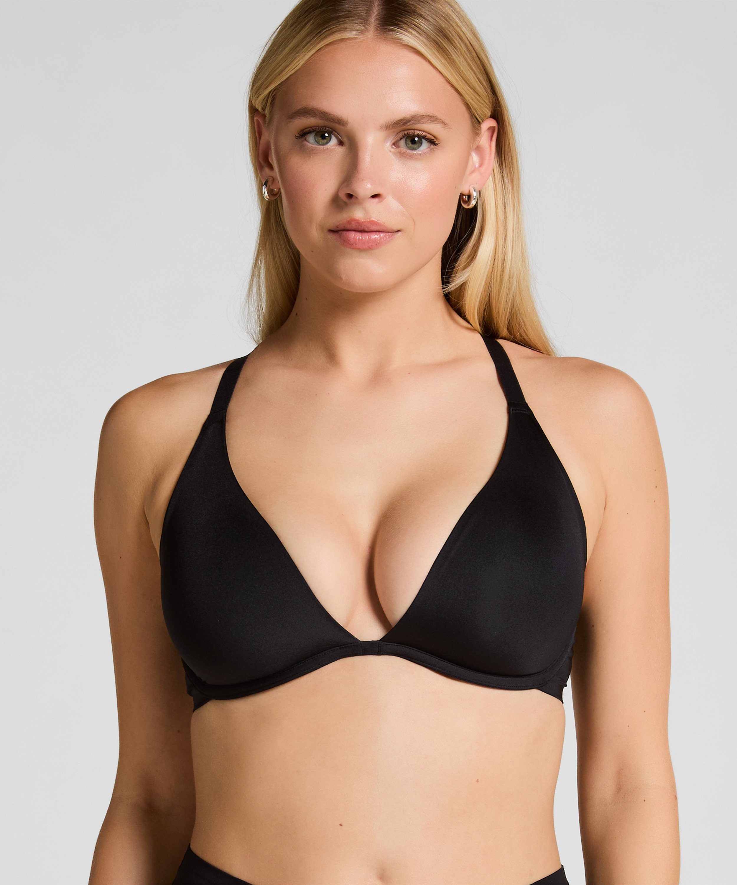 Smooth Non-Padded Underwired Bra, Black, main