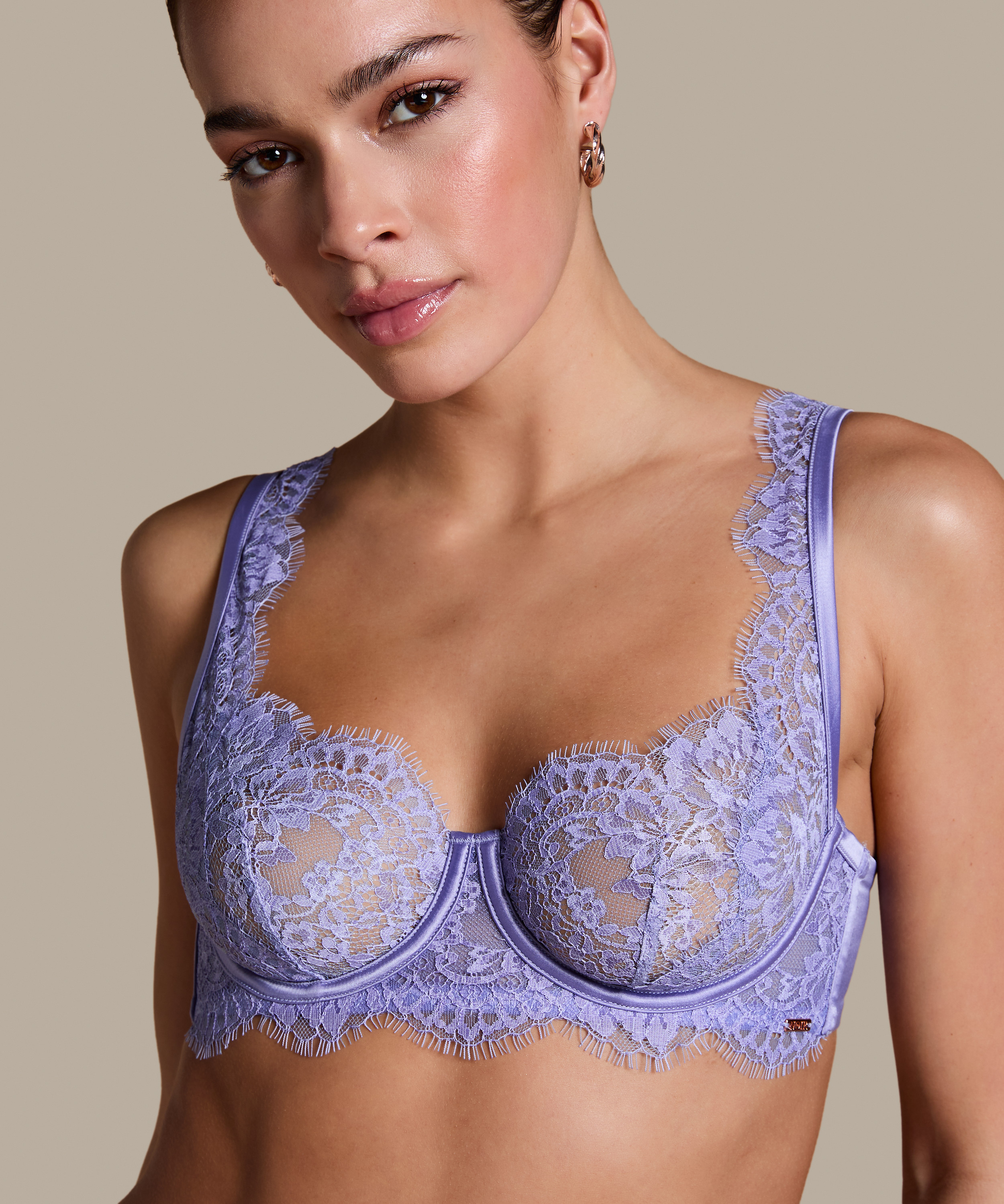 Charlie Non-Padded Underwired Bra, Purple, main