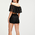 Crochet shorts, Black