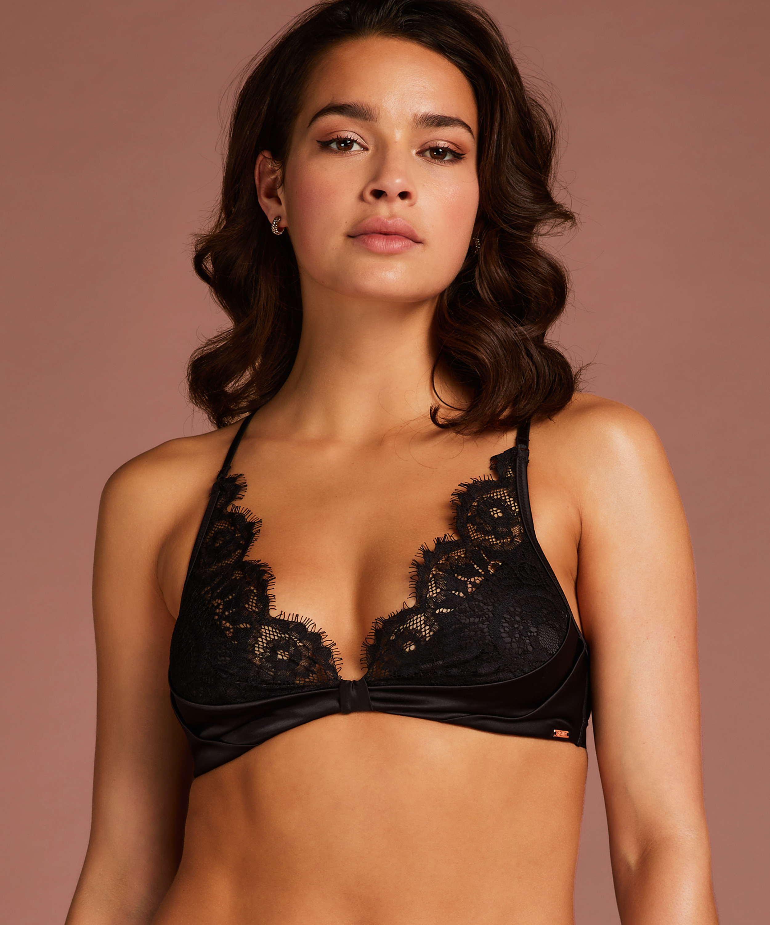 Hannako bralette, Black, main