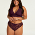 Heira High Leg Brazilian Curvy, Purple