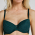 Isadora Padded Underwired Bra, Green