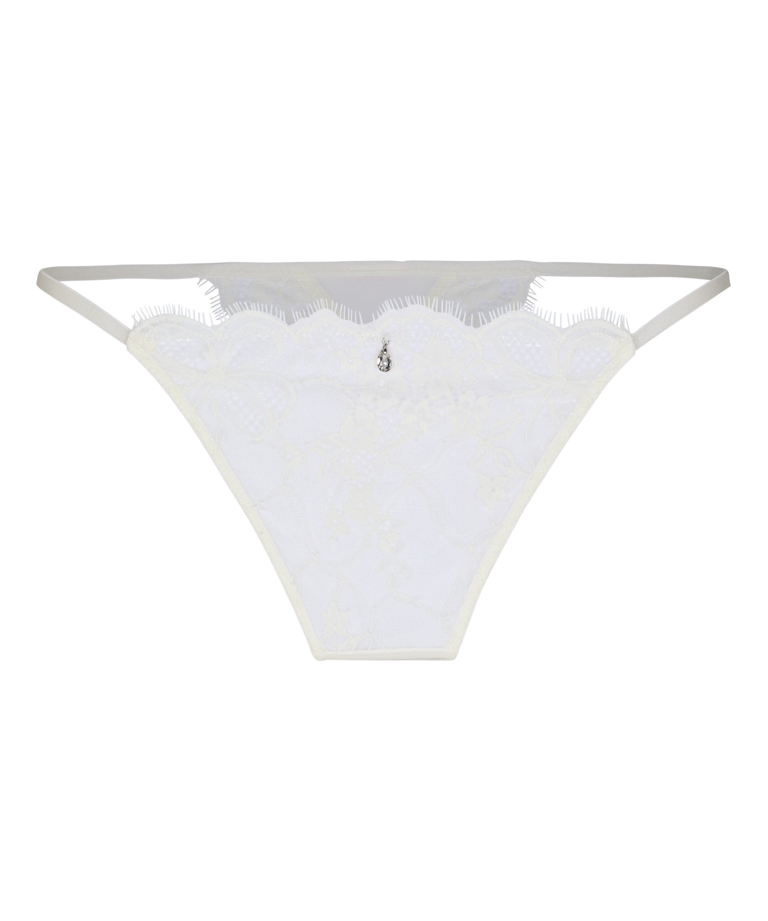Highleg Thong Prina, White, main