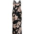 Slipdress Long Flower, Black