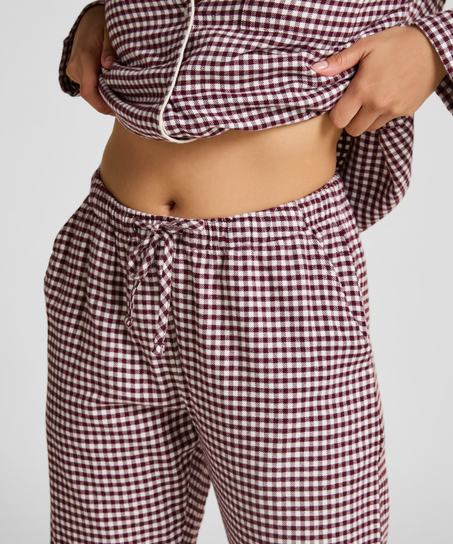 Flannel Pyjama Pants, Purple