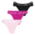 3 Pack Thong, Pink