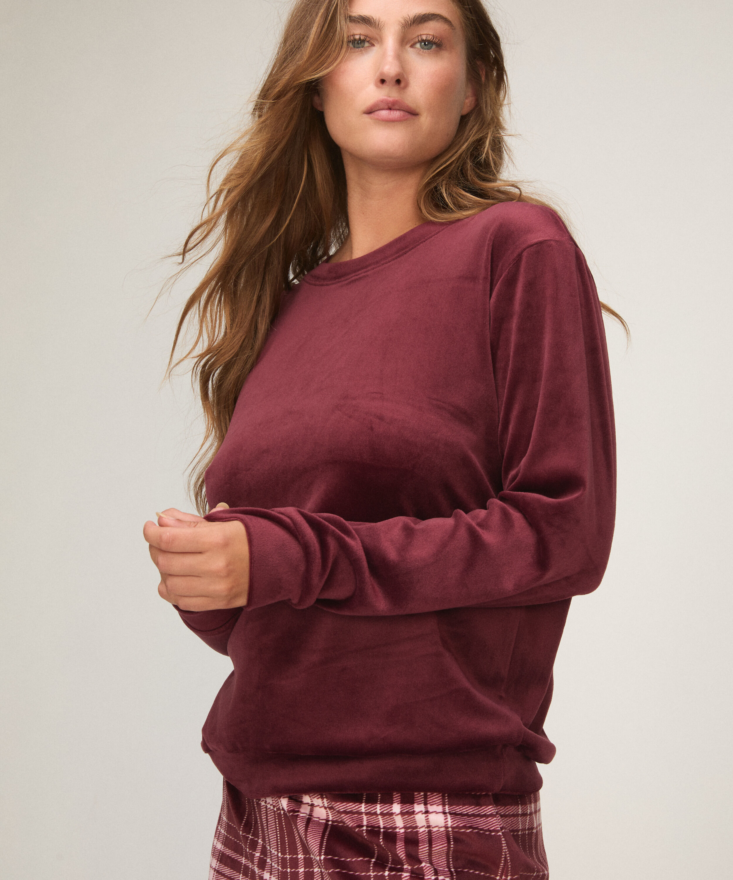 Velvet Pyjama Set, Purple