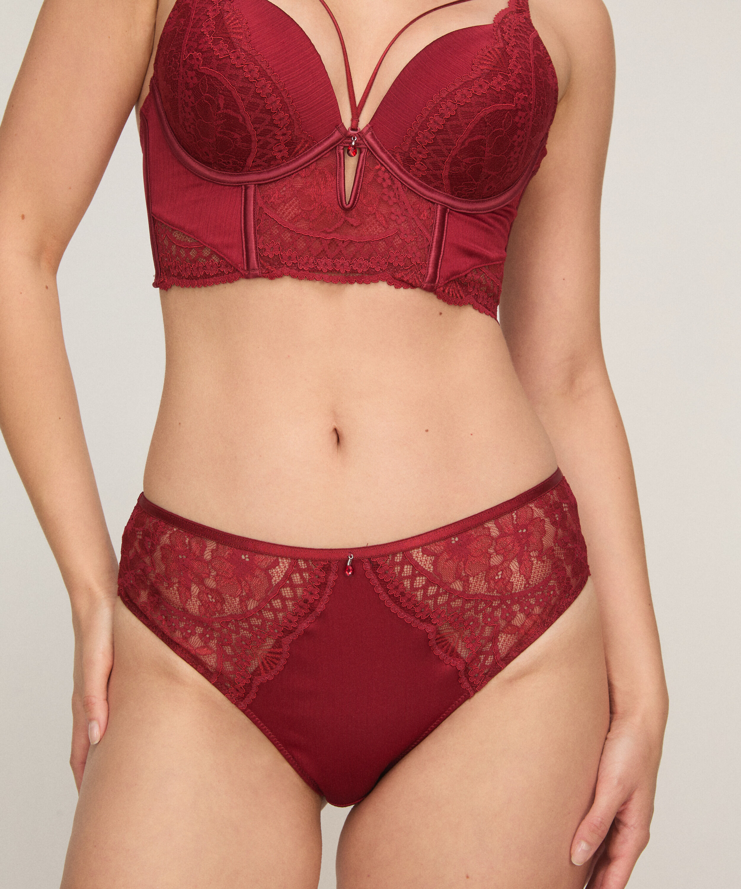 High Waisted Slip Tosca, Red