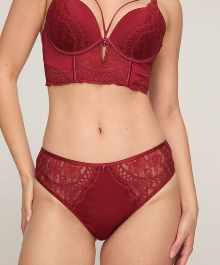High Waisted Slip Tosca, Red