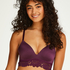 Evey Padded Non-Underwired push-up Bra, Purple