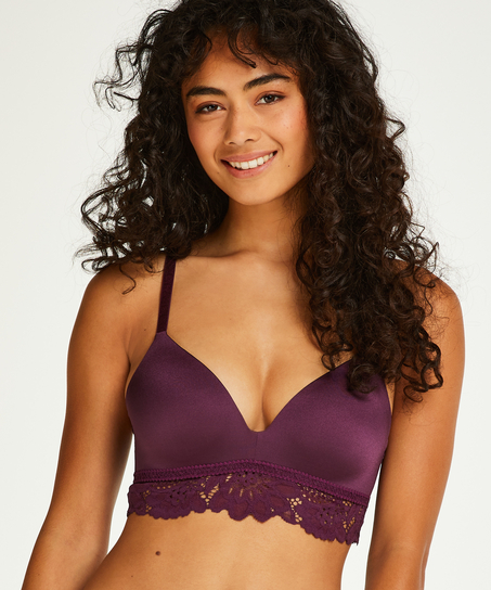 Evey Padded Non-Underwired push-up Bra, Purple