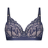 Adeliaide padded underwired bra, Blue
