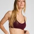 Dide Triangle Bralette, Red