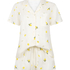 Lemon Pyjama Set, White