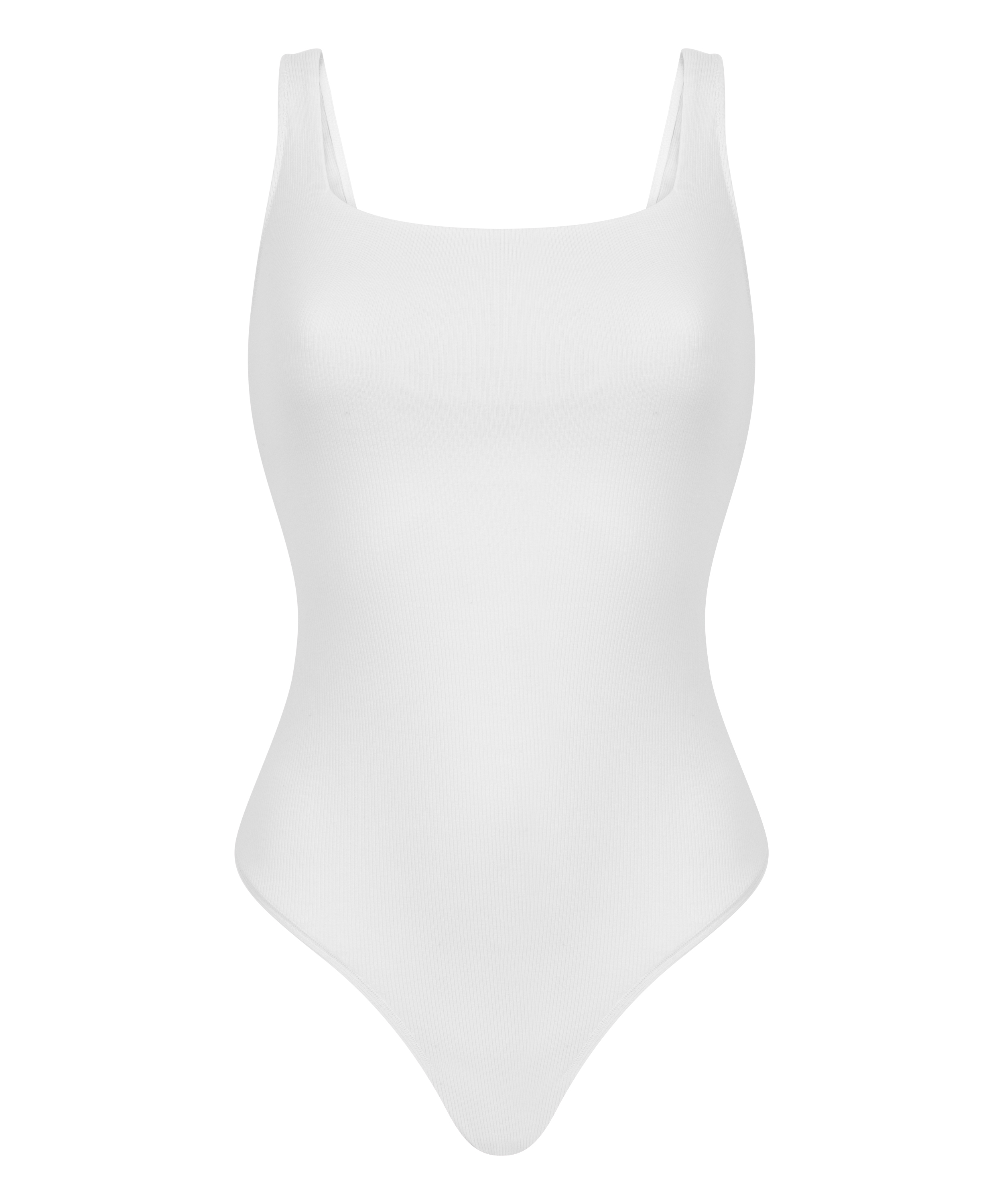 Cotton Rib Body, White, main
