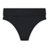 Bikini Bottom With Wrap Luxe, Black