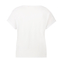 Short Sleeved Pink Ribbon Top, White