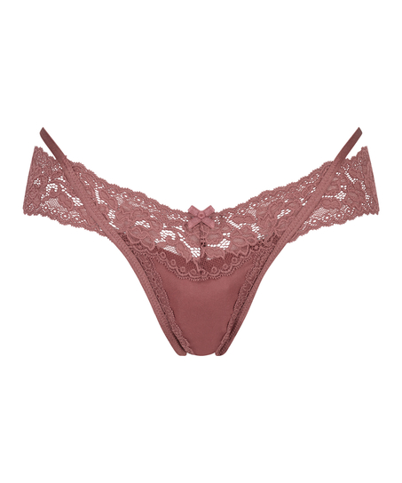 Elliena Extra Low V Thong, Red