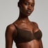 Smooth Padded Underwired Bra, Brown