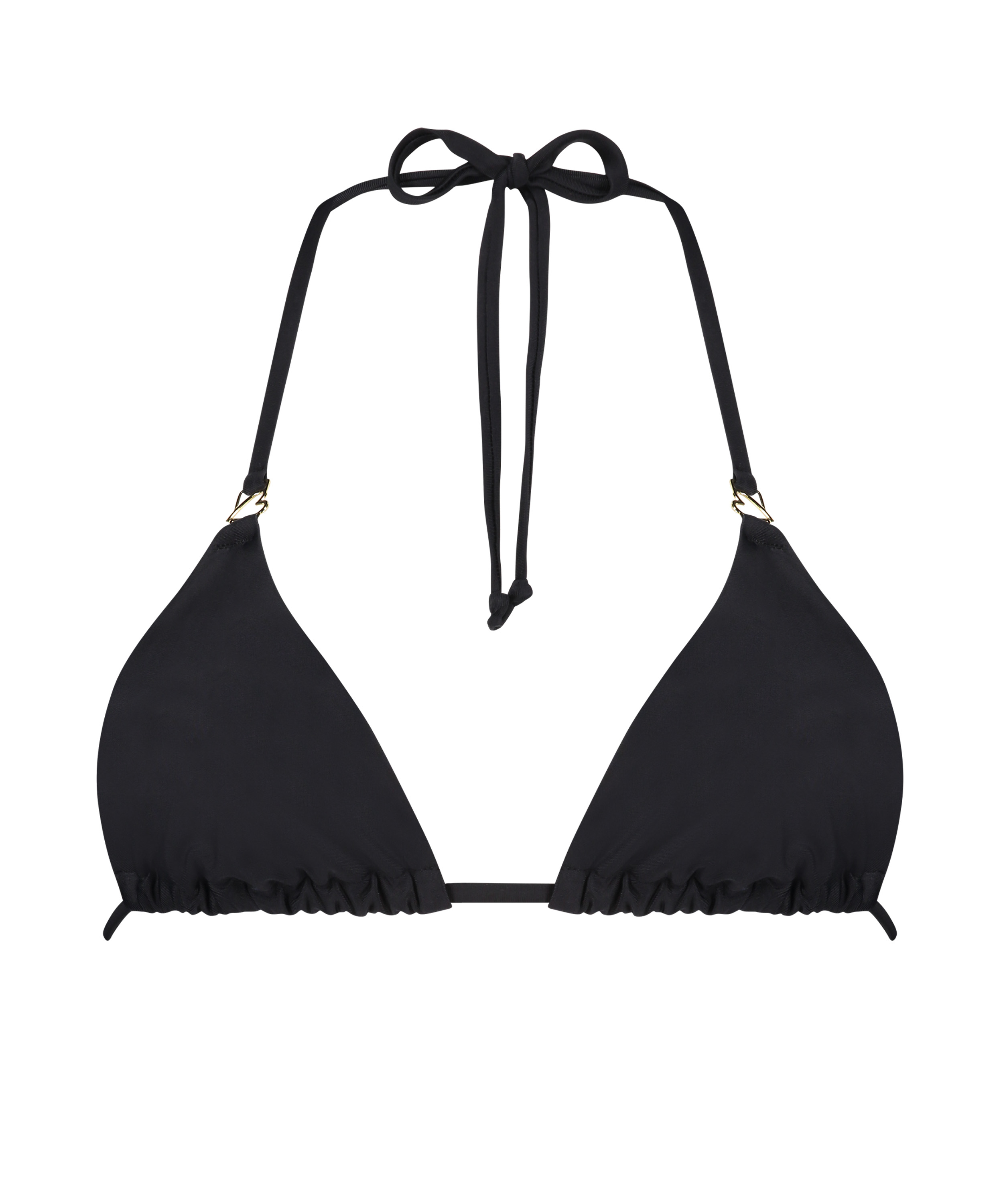 Doha triangle bikini top, Black, main