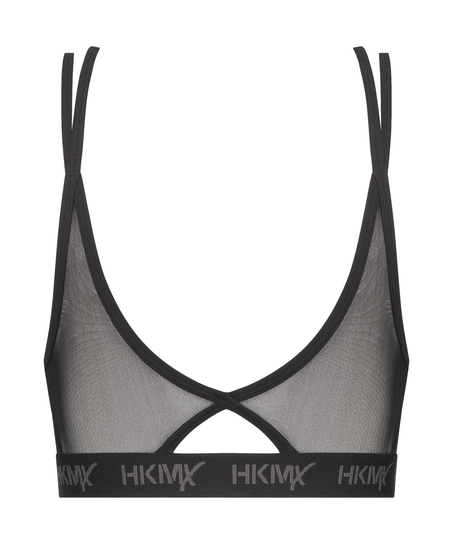 HKMX The Twist Sports Bra, Black