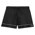 Satin Lace Pyjama Shorts, Black