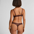 Invisible Highleg Thong, Brown