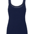 Singlet Rib Jersey Lace, Blue