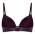 Plunge Padded Underwired Bra, Purple