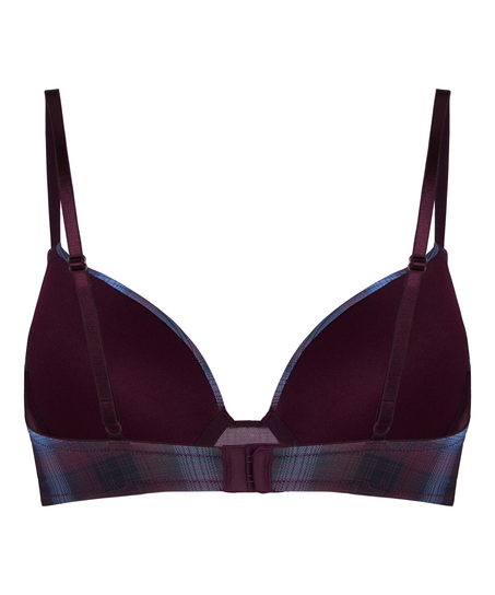 Plunge Padded Underwired Bra, Purple