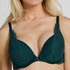 Isadora Padded Underwired Push-Up Bra, Green