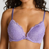 Marine Padded Push-Up Underwired Bra, Purple
